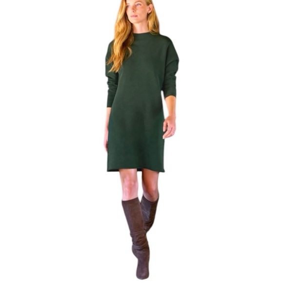 Frank & Eileen Dresses & Skirts - FRANK & EILEEN IZZIE Sweatshirt Party Dress Green